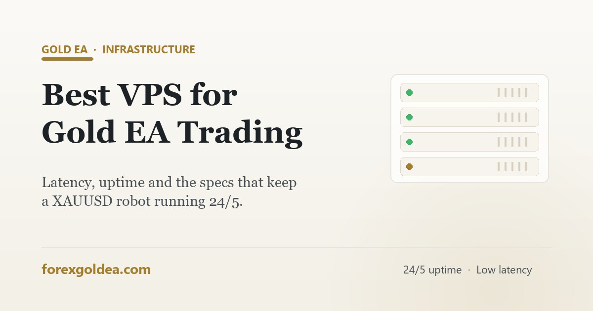 Best VPS for gold EA trading — server rack and uptime