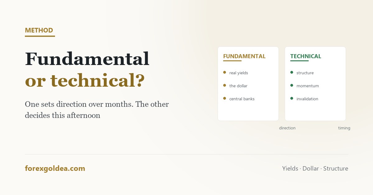 Fundamental versus technical analysis for gold trading