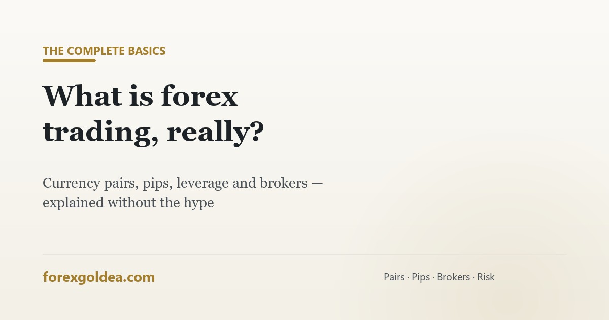 What is forex trading — the complete plain-English guide